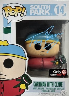 🔥Funko Pop! Southpark: Cartman W/Clyde #14 Gamestop Signed Trey Parker W/COA!🔥