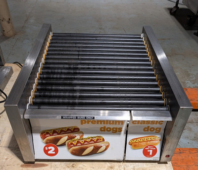 Star 45STBDE Grill-Max  Stadium Styl/e Grill Hot Dog, Roller-Type w/ Bun Drawer