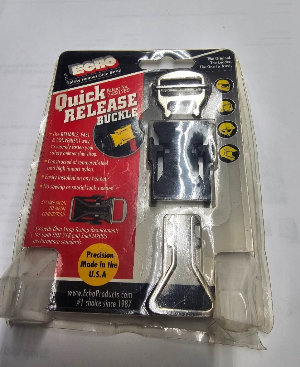 echo quick release buckle for motorcycle helmets a stainless steel D NOS) ECHO Quick Release Buckle