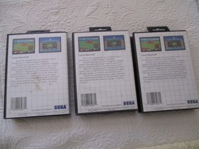 15 SEGA MASTER SYSTEM Games - Complete w/Manuals - Tested