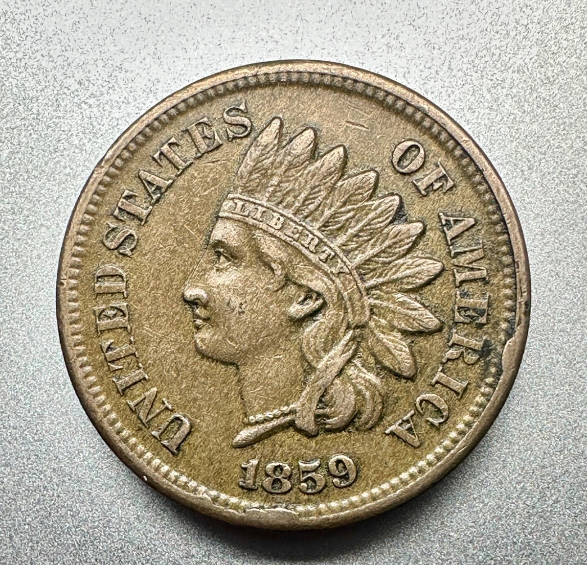 1859年 ！アメリカ！ インディアンヘッド 【初年度】【ノーシルド】 1859年 ！アメリカ！ インディアンヘッド 【初年度】【ノーシルド