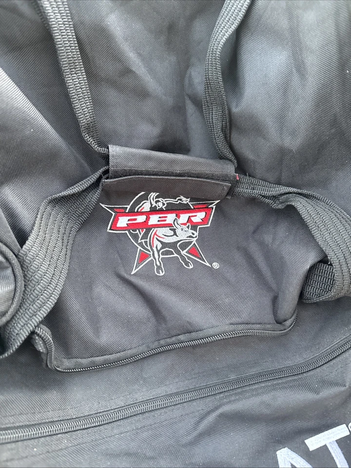 Ariat PBR Vaquero Bolsa de Lona Bolsa Combo Bull Riding Rodeo Almacenamiento Equipaje Negro  Foto 2 de 4