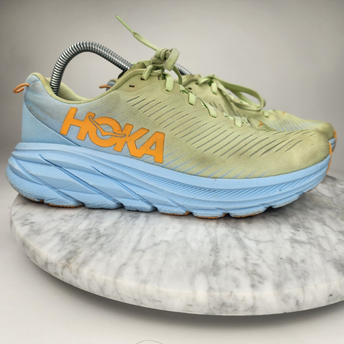 Hoka Rincon 3 Running Comfort Athletic Shoes Green Blue Orange