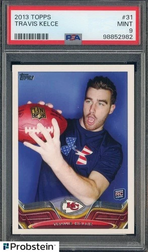 2013 Topps #31 Travis Kelce Chiefs RC Rookie PSA 9 MINT
