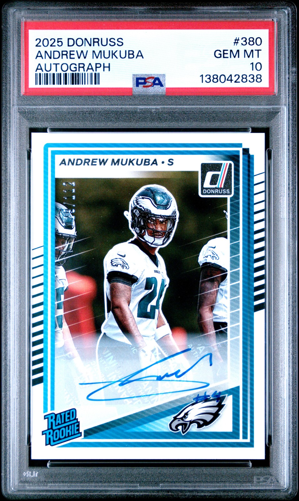 Andrew Mukuba Panini Donruss #380 Autograph