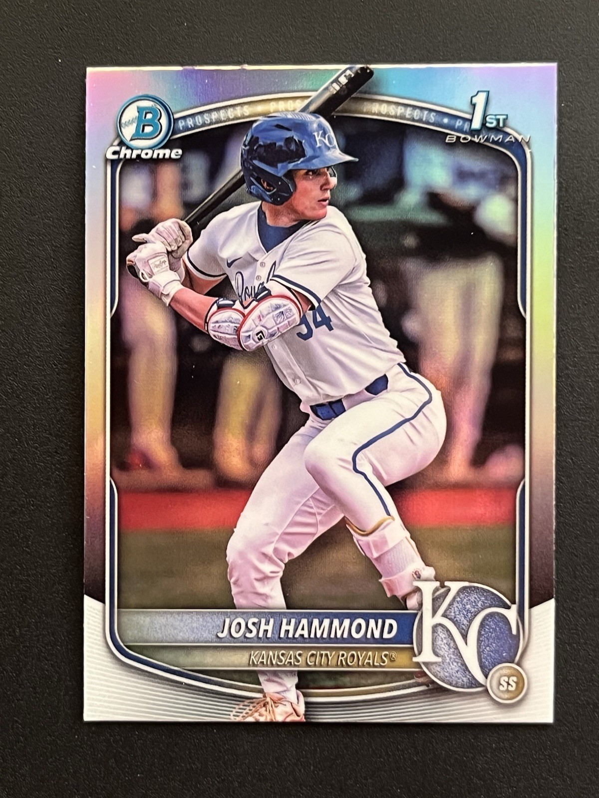 2025 Bowman Draft Chrome Josh Hammond Refractor 1st Prospect #BDC-185 Royals