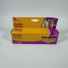 2005 KODAK GOLD ISO 200 5 pack- 24 Exposures 35mm Film Sealed