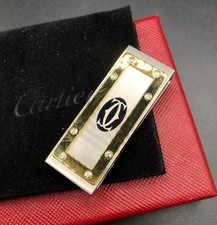 Cartier Money Clip Santos Silver x Gold Bill Scissors Accessories Wallet japan
