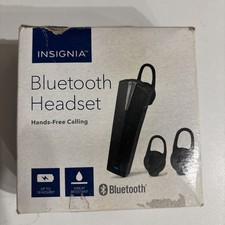 Insignia Wireless In-Ear Headset NS-MBTHS Black NEW