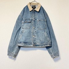 DOUBLE RL M Size Indigo Men's Cotton Denim Trucker Jacket Made in USA