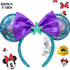 Disney Parks Stained Glass Loungefly Princess Little Mermaid Ariel Ears Headband