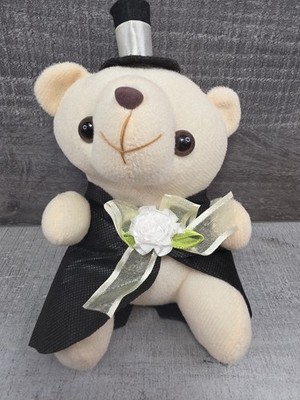 Groom Teddy Bear Mr Wedding Mini Plush 6'' Stuffed Animal g44