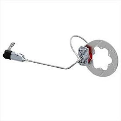 RIGHETTI RIDOLFI Hydraulic Kart Brake System 2 Pot Caliper Complete In SILVER Brake Pad and Pipes