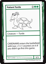 Patient Turtle (No PW Symbol) Light Play, English Magic the Gathering MTG The Li