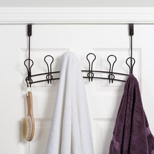 SnugFit 6-Hook Over-the-Door Towel  Robe Rack Oil-Rubbed Bronze