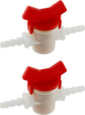 Barbed Ball Valve 4PCS 1/4-Inch ID In-Line Ball Valves Shut-Off Switch Hose Barb