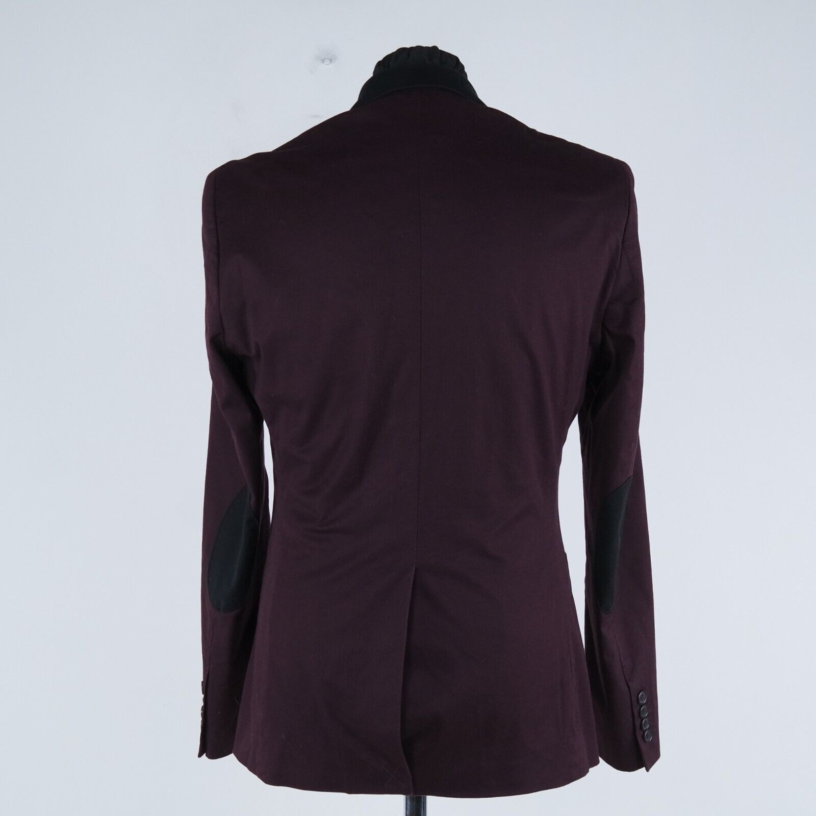 Mens Burgundy Blazer 36R UK Size H&M Cotton Summer Sport Coat Jacket thumbnail 6