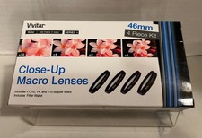 Vivitar 46mm 4pc HD Macro Close-UP Lens Filter Set 1 2 4 10