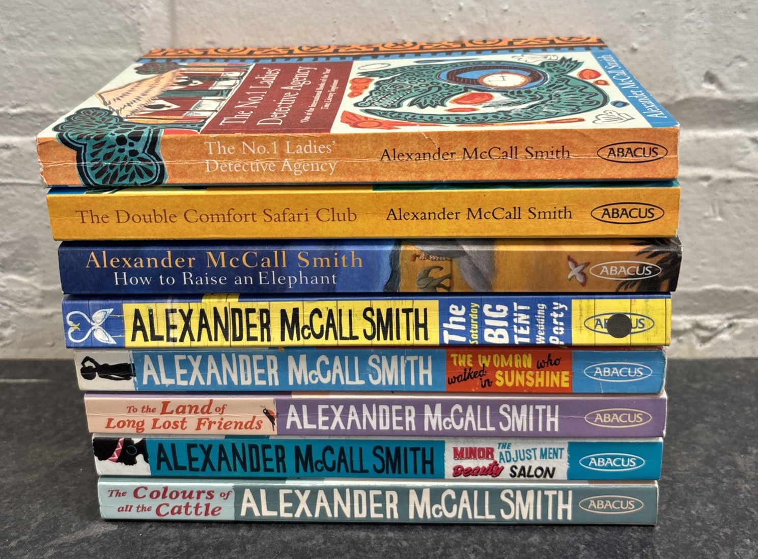 ALEXANDER MCCALL SMITH PAPERBACK BOOK BUNDLE X8 - NO.1 LADIES DETECTIVE AGENCY
