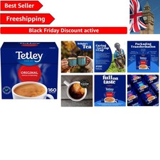 Full-Flavored Black Tea Bags - 160 Teabags for Breakfast or Anytime 0.04 per strip