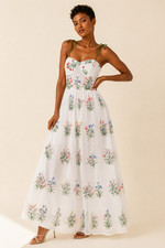 Slim Fit Flower Camisole Dress Size 10