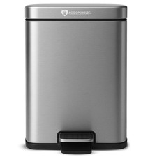 6L Outdoor and Indoor Pet Waste Container, With One Charcoal Filter , Stainless