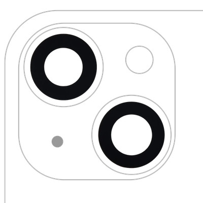 Back Camera Lens (Glass Only) for iPhone 14/14 Plus/15/15 Plus - 10 Pack