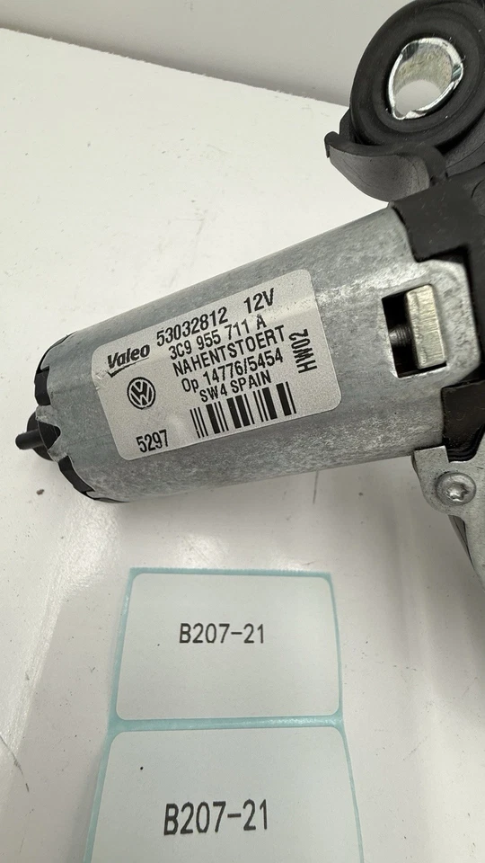 Motor limpiaparabrisas trasero Volkswagen Passat 2008 3C Wagon 3C9955711A 53032812 B207-21 Foto 4 de 4