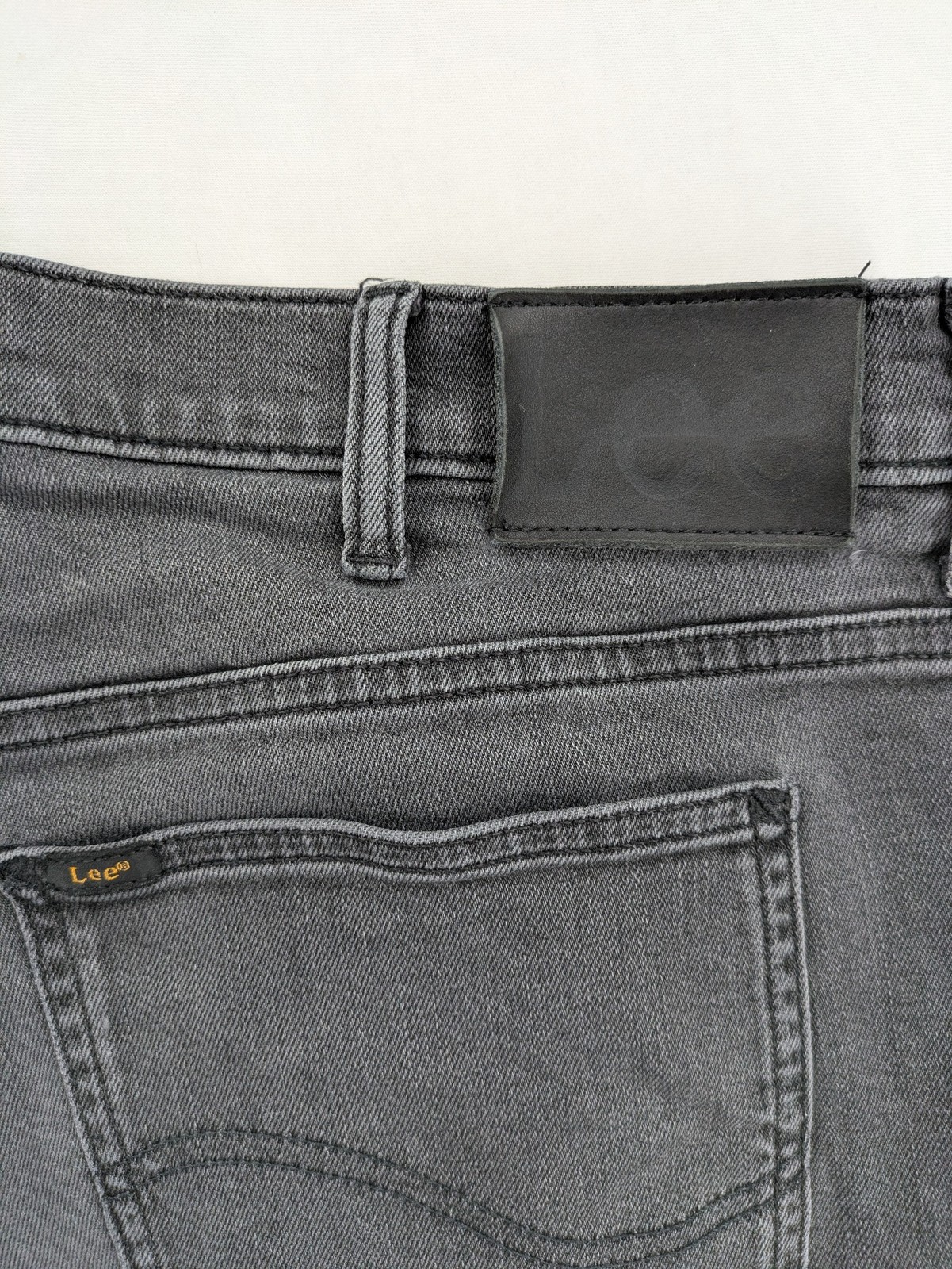 Lee Herren Jeans Hose W36 Grau Anthrazit Straight Leg Stretch Denim image 10