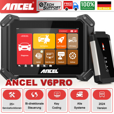 ANCEL V6 PRO Auto OBD2 KFZ Diagnosegeräte Alle System 25 Funktionen zurücksetzen