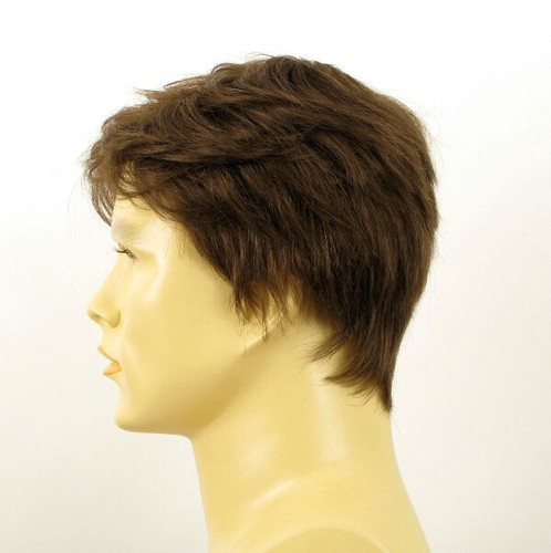 Short Wig For Men Natural Hair dark Blond Ref Alain 8 - Imagen 3 de 8