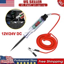 Circuit Tester Probe Light Voltage Pen Detector 12v 24v Electric Car Fuse Test Circuit Tester Probe Light Voltage Pen Detector 12v 24v Electric Car Fuse Test