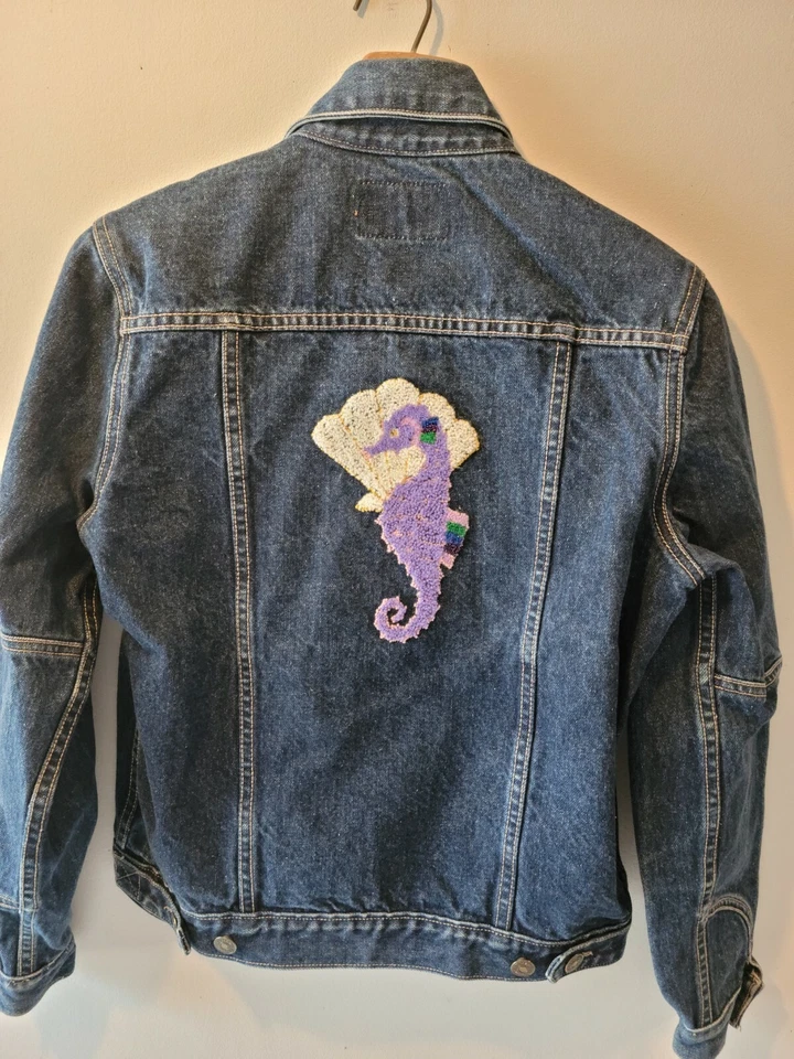 Chaqueta vaquera vintage Lawman para mujer talla XSmall con botones de metal envejecida  Foto 4 de 4