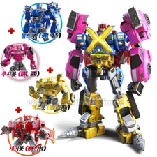 Great Super Miniforce X Megazord 4-Integration Ranger Transforming Robot Car Toy
