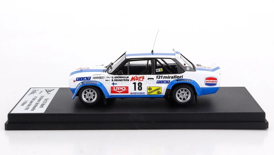 MODELLINO AUTO STATICO TROFEU FIAT 131 ABARTH 1000 LAKES RALLY 1979 SCALA 1/43 - Immagine 3 di 4