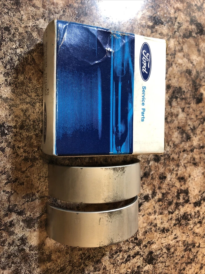 Nuevo de Lote Antiguo Genuino Ford OE E3TZ-6211-A Motor ¡Par de Cojinetes de Varilla de Conexión! F+S! Foto 4 de 4
