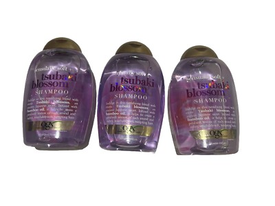 3X OGX Sensually Soft Tsubaki Blossom Shampoo 13oz Each NEW READ DESC