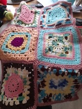 Hand Made Blanket Crochet/knitted Doll baby Blankets for pram Or Cot