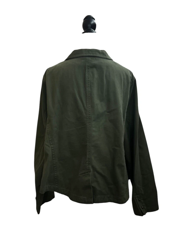 Chaqueta bordada verde oliva Cato para mujer 22/24W Foto 2 de 4