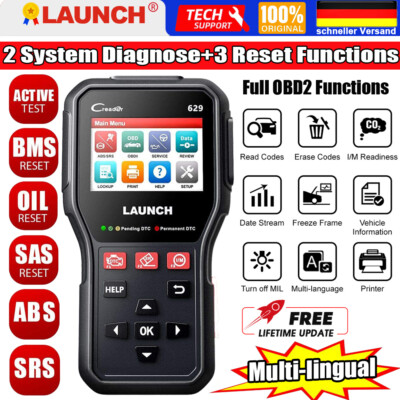 2025 Launch CR629 KFZ OBD2 Diagnosegerät Scanner Fehlerauslesegerät ABS SRS SAS