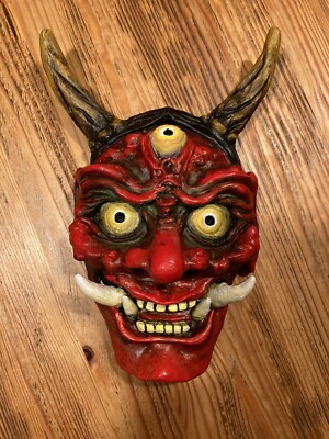 hannya oni noh maske handarbeit Japan