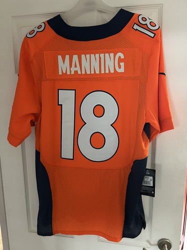 Camiseta Nike Peyton Manning Broncos Talla 40 #18 Denver NFL On Field Etiquetada SB 50 - Imagen 7 de 8