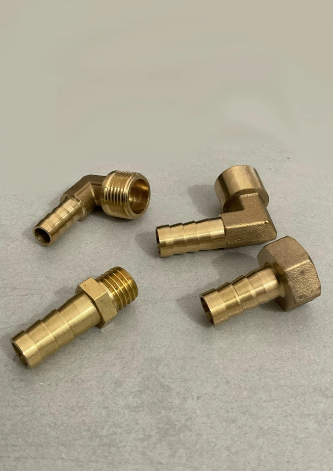 CELTD Brass Pipe Fitting Metric Male Female to Hose Barb Tail Connector Air Water Fuel