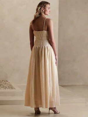 banana republic jacqui pleated maxi dress Jacqui Pleated Maxi Dress