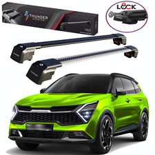 Roof Racks Crossbars Lockable For Kia Sportage 2020 - 2027 Aluminum Pair