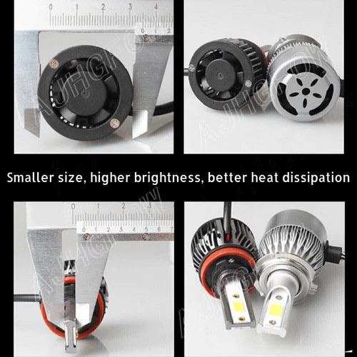 For 2015-2023 Ford F 150 6000K Front LED Headlight Hi/Lo Beam 9005 H11 Bulbs - Picture 5 of 11
