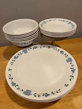 Corelle Blueberry Bouquet Blue Fruit Basket S...