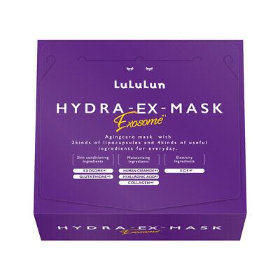 LULULUN Hydra EX Mask Exosome 7 or 28 Sheets Glutathione EGF LULULUN Hydra EX Mask Exosome 7 or 28 Sheets Glutathione EGF