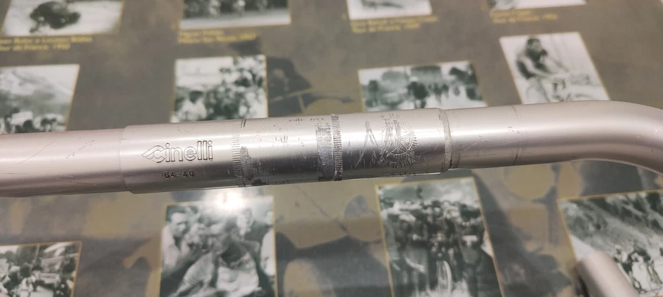 Cinelli Giro D'Italia 64-40  piega Manubrio vintage 42,5cm f/f handlebars - Immagine 2 di 4