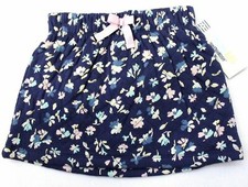 Genuine Kids by OshKosh Girls' Navy Floral Quilt Pattern Skirt Size 4T NEW